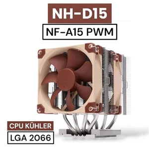 Noctua NH-D15, Premium Dissipatore CPU Con 2x NF-A15 Pwm 140mm Tifosi (Braun) - Afbeelding 1 van 14