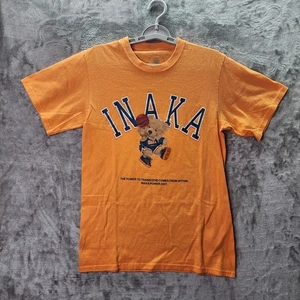 INAKA Power Bear Basketball T-Shirt Size S Orange 2021 Streetwear Tee EST 2018 - Picture 1 of 8