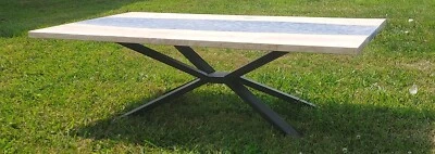 Mesa de centro río resina epoxi fresno Foto 1 de 2