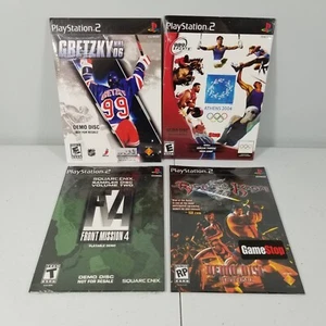 SEALED PlayStation 2 Ps2 Lot Of 4 Demo Discs Front Mission, Kasai, Hockey, Athen - Picture 1 of 6
