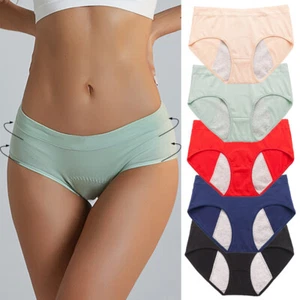 Menstrual Period Underwear for Women Leak Proof Cotton Ladies Panties Briefs ∫ - Picture 1 of 28