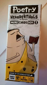 Exploding Kittens - Poetry for Neanderthals - More Cards Box 1 - 500 ct - NEW - Imagen 1 de 9