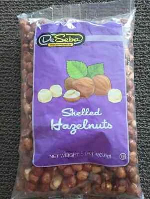 ONE Pound  DeSeba SHELLED CALIFORNIA HAZELNUTS/1 lb BAG/SEALED - Image 1 of 2