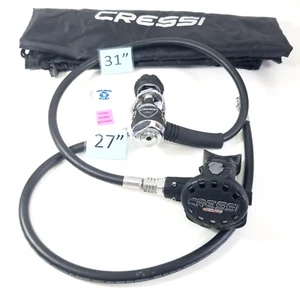 Juego Regulador de Buceo Cressi Negro MC5 Yugo 1ª Etapa, Pistón 2ª + Inflador - Imagen 1 de 20