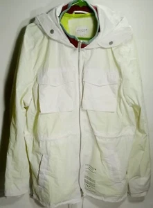 New Republic Five Four Geraldton Mens Large White Nylon Mesh Lined Hybrid Jacket - Picture 1 of 12