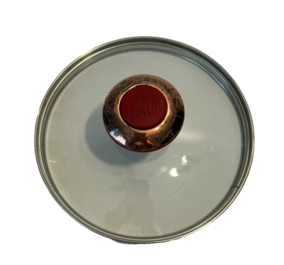 PD Paula Dean Olla Sartén Vidrio Transparente Tapa Pequeña 6-5/8" Rojo Perilla Mango Repuesto Foto 1 de 4