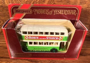 Matchbox Models of Yesteryear Y-5 1930 Leland Titan TD1 Bus Robin Starch - Picture 1 of 4