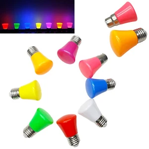 Colored LED Light Bulbs Green Pink Purple Yellow Blue White Lamps for Home Decor - Picture 1 of 18