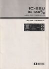 ICOM IC-22U / IC-24E/G 2 METER FM TRANSCEIVER INSTRUCTION MANUAL
