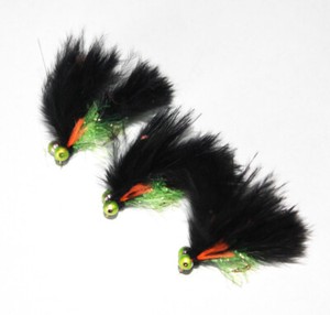 Cats Whiskers Trout Flies, Booby Head, Lures, Size 10, 12 Per Pack, Fishing Flies (Barbed