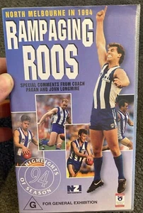 AFL Rampaging Roos - North Melbourne Kangaroos In 1994 VHS VIDEO TAPE (football) - Picture 1 of 4