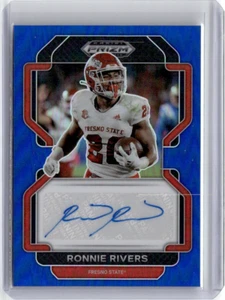 2022 Prizm Draft Picks Autographs Blue #226 Ronnie Rivers Auto RC /149 Rams SP - Picture 1 of 2