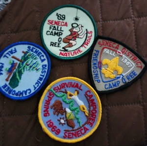 (4) Boy Scout Patches BSA Scouting 1960's Camporee 66', 67', 69' Seneca District - Bild 1 von 6
