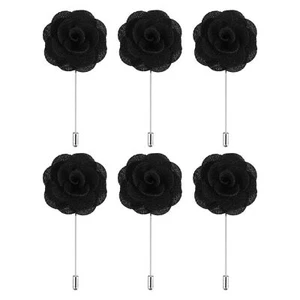 6 Pcs Groom Boutonnieres Rose Boutonnieres Pins 3.5"x1.6" for Men Wedding Cer... - Picture 1 of 6