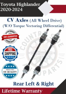 Nuevos ejes traseros OE para Toyota Highlander 2020-2024 4x4 garantía de por vida Foto 1 de 4