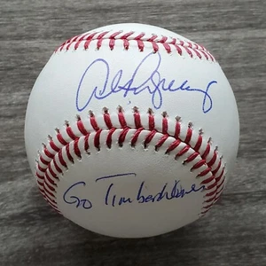 Alex Rodriguez Signed Baseball ROMLB "Go Timberwolves" Inscription LEGEND RAD - Picture 1 of 2