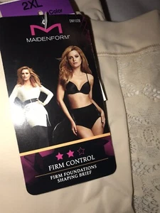 Maidenform DM1028 Firm Foundations Slip Höschen hellbeige 2XL - Bild 1 von 3