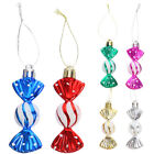 HOLIDYOYO 6pcs Christmas Candy Tree Ornaments for Home Party Gift