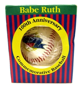 Vintage Babe Ruth 100th Anniversary Gedenk-Baseball 1995 Coa Neu im Karton schön - Bild 1 von 9