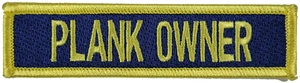 PLANK OWNER PATCH USN NAVY SHIP USCG CUTTER HOLDER ORIGINAL CREW COMMISSION - Picture 1 of 1
