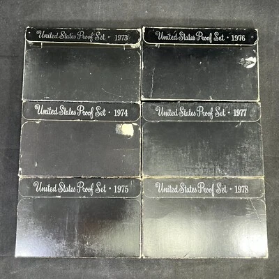 United States Mint Proof Set 1973, 1974, 1975, 1976, 1977, 1978 - 6 Sets - Image 1 of 4