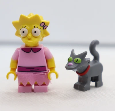 Лиза розовый с снежок серый кот 71009 2 CMF Simpsons LEGO® минифигурка - Изображение 1 из 4