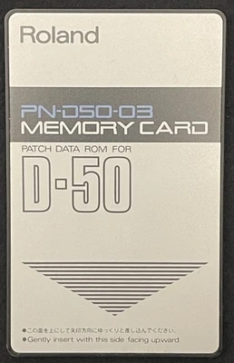 Roland D50 D550 ROM Card PN-D50-03 / Originale D50 Werkssounds - Bild 1 von 3