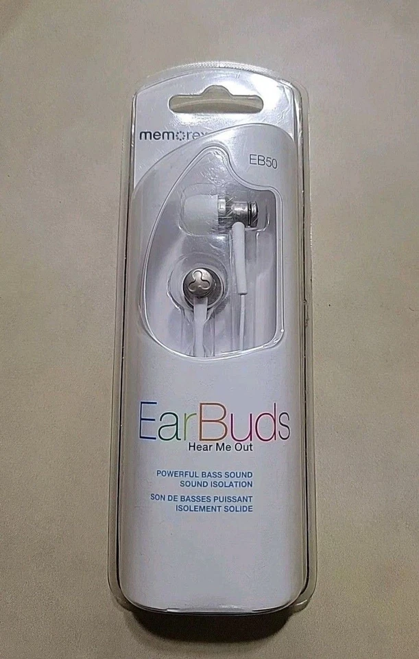 Auriculares Memorex EB50 - blancos Foto 1 de 2
