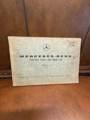 MERCEDES BENZ Catálogo A 1965 Tipo 190c 190Dc 200 200D 230 12 103 12 106 - Imagem 1 de 4