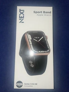 NEXT Sport Band Watch Strap for Apple Watch 38mm, 40mm, 41mm - Black - Photo 1 sur 1