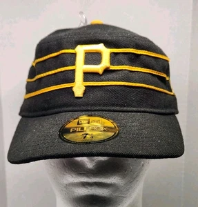 New Era Pillbox MLB Pittsburgh Pirates 7-1/4 Fitted Retro Cap ~ NEW WITH TAGS - Picture 1 of 7