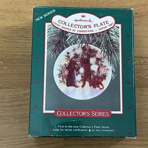 HALLMARK Keepsake 1987 Mini piatto in porcellana ornamento con supporto 1° di serie — - Foto 1 di 2