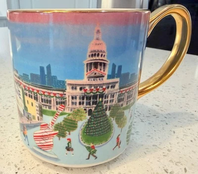 Рождественская кружка Anthropologie «Праздник в городе» — дизайн Остин, Техас - Изображение 1 из 4