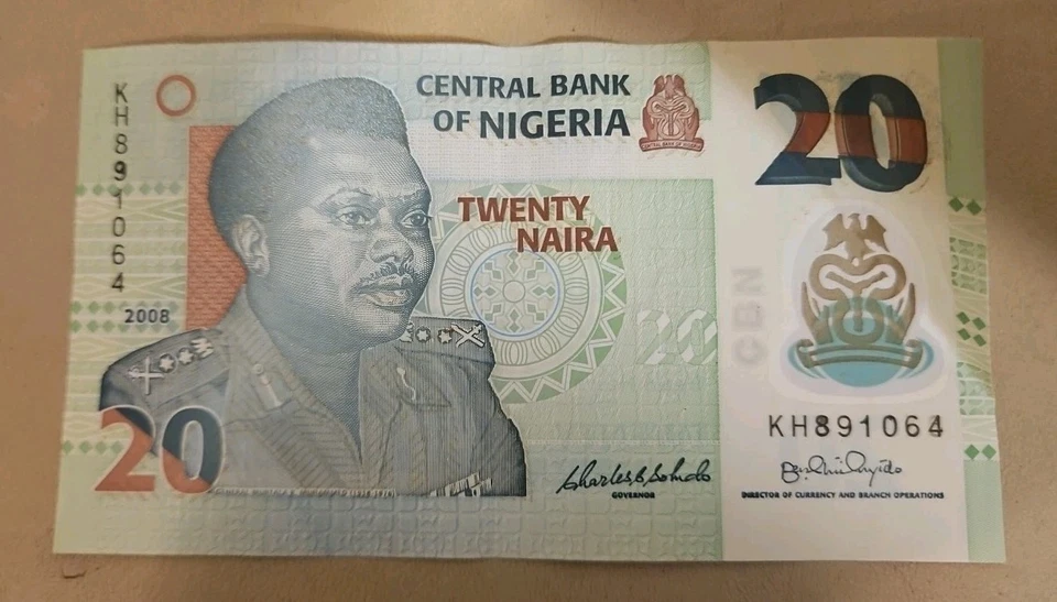 2008 Nigeria 20 Naira Note - Image 1 of 2