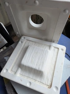 Molde de cerámica fundido deslizante vintage bandeja bandeja cesta plato  - Imagen 1 de 5
