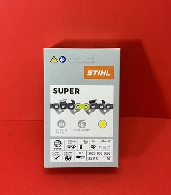 НОВЫЙ OEM STIHL ЦЕПЬ ПИЛЫ 3623 005 0066 18 «БАР 3/8 .050 33RS 66 DL - Изображение 1 из 4
