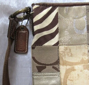 Coach Patchwork Brown Tones Crossbody Leopard 10818 Bag Handbag - Picture 1 of 8