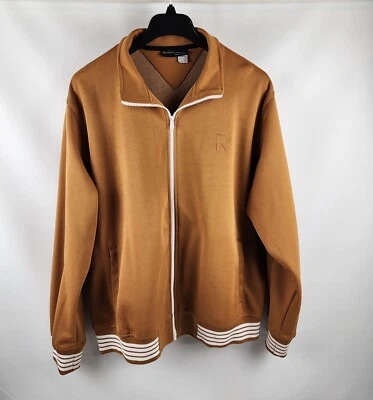 Chaqueta de Colección Rocawear Para Hombres 2XL Hip Hop Marrón/Bronceado Blanco Chaqueta de Pista Jay Z  Foto 1 de 4