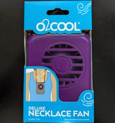 NUEVO EN CAJA 02Cool Deluxe Abanico Collar Personal En Púrpura Foto 1 de 4