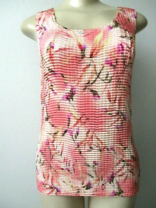 Nicola geblümtes ärmelloses Top Gr. L mehrfarbig Crinkle dehnbar NEU - Bild 1 von 2