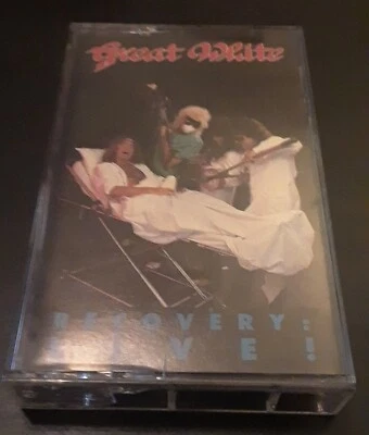 Great White: Recovery: Live! 1987 Enigma Cassette VG+ Hair Metal Jack Russell  - Image 1 of 4