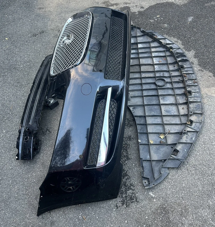 2009 2010 2011  JAGUAR XF BLACK FRONT BUMPER PARK ASSIST SUPERCHARGER GRILL PDC - Image 1 of 4