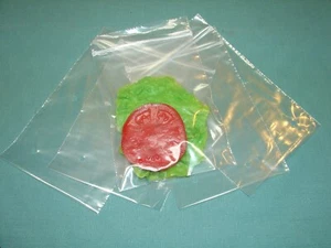 500 5 x 7 BELÜFTET 2 MIL Produzieren Druckverschlussverschluss Top Seal Klar Polybeutel USDA, FDA - Bild 1 von 9