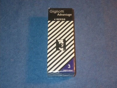 GIGLIOTTI ADVANTAGE Bb BASS CLARINET REEDS - BOX OF 4 - STRENGTH 3