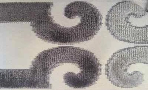 Chenille New Luxurious tape BR 7523 5.5" width MULTIPLE COLORS Sold by the yard - Picture 1 of 8