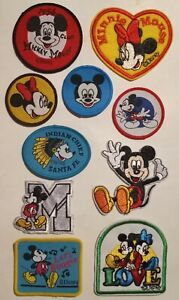 Walt Disney bundle lot of 10 Mickey Mouse vintage style Patches NEW