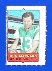 1969 Topps FOOTBALL 4 In1 SINGLE #NNO DON MAYNARD HOF NEW YORK JETS (SB1) - Imagen 1 de 1