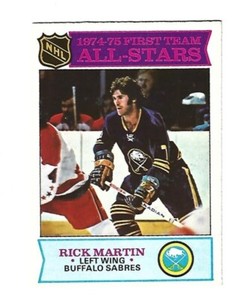 1975 OPC #289 RICK MARTIN AS MINT - HIGH GRADE CARD !!!!