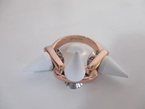 Anillo de mujer JOOMI LIM blanco triple espiga talla 5,5 nuevo sin etiquetas $140 oro rosa blanco IRRG - Imagen 1 de 7