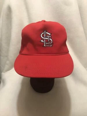 Vintage St Louis Cardinals Twins Enterprise Mesh Back Snapback Hat - Image 1 of 4